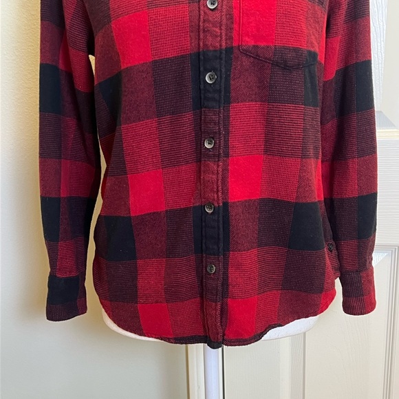 MADEWELL Buffalo Plaid High/Low Flannel Shirt - Picture 3 of 12